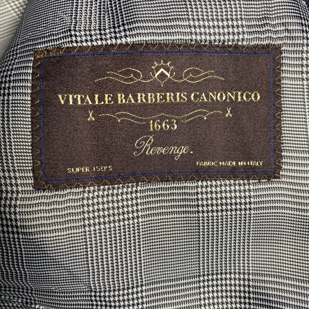 Chris Cobb Vitale Barberis Canonico Super 150s Wool Blazer Charcoal Grey Men 42R
